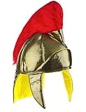 DEGUISE TOI KULTFAKTOR GmbH Römer Helm Gold-rot Einheitsgröße