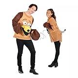 ORION COSTUMES Erwachsene Unisex Braun 2 Personen Slinky Haustier Neuheit Karneval Kostüm