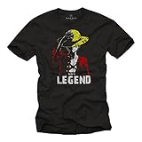 Ruffy T-Shirt - Legend - Comic Anime Geschenke für Piece Nerds Gamer schwarz L