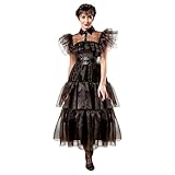 Rubie's Damen Wednesday Rave 'N Dance Kostüm Kleid, wie abgebildet, S Halloween