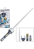 Star Wars Lightsaber Forge Ahsoka Tano ausfahrbares weißes Lichtschwert, anpassbares Rollenspielzeug für Kids ab 4