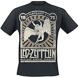 Led Zeppelin Madison Square Garden 1975 Männer T-Shirt schwarz XL 100% Baumwolle Band-Merch, Bands