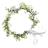Blumenkrone, Blumenkranz Haare, Braut KopfstüCk Greenery Krone Haarreif KüNstliche Blumen Krone Getrocknete Blumenkranz Blumen Krone Haarreif Blumen Blumen Für Hochzeit Zeremonie Party Festival