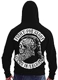 Trillest Gear See You IN Valhalla - Herren Sweatjacke Zip Hoodie Kapuze Pullover (3XL)