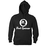 Bud Spencer Herren Official Logo Hoodie (schwarz) (L)