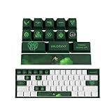 ButkUs Valorant Viper Set mit 14 Tastenkappen für mechanische Tastatur, PC, Universal, PBT OEM Profile Dye Sublimation Layout, verschleißfeste Beschichtung, als Geschenk für Freunde