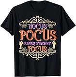 Lindas Halloween Hocus Pocus Everybody Focus Kostüm T-Shirt, Schwarz , XL