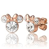 Disney Damen Minnie Mouse Geburtsstein-Ohrstecker - Minnie Mouse Ohrringe - Geburtsstein-Schmuck - Disney Schmuck