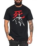 Tee Kiki Saitama Stand Herren T-Shirt Punch one Anime Manga, , XL, Schwarz