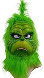 shoperama Der Grinch - Hochwertige Latex Maske mit Kunsthaar Weihnachten Film