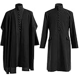 SINSEN Halloween Cosplay Kostüme Erwachsene Professor Snape Robe Kostüm Deluxe Cosplay Outfit Film Zauberer Kostüm für Herren