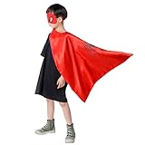 GREAHWD Superhelden Kostüm, Superhelden Umhänge und Masken, Kinder Spielzeug ab 3-9 Jungen Halloween Kostüm Maske Karneval Geschenk für Kinder