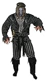 Foxxeo Geister Pirat Kostüm für Herren Halloween Fasching Karneval Skelett Kostüme Größe L