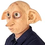 Claofoc Halloween Dobby Maske Voller Kopf Latex Niedlich Lustig Realistisch Elfenmaske Halloween Cosplay Kostüm Zubehör Requisiten