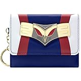 My Hero Academia All Might Anzug Metall Emblem Geldbörse/Geldbeutel Tri-Fold Münzfach & Kartenhalter, Blau