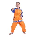 CoolChange Son Goku Trainingsanzug für Kinder im Baseball Style | Jacke und Hose | Größe: 150