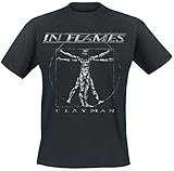 In Flames Clayman Vintage Männer T-Shirt schwarz M 100% Baumwolle Band-Merch, Bands