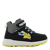 Leomil Pokemon Gefütterte Turnschuhe für Jungen bis 8 Jahre, Winterschuhe für Kinder mit Pokemon Motiv 28 EU, Wasserfest und mit Klettverschluss, Ideal für Nasse oder Kalte Tage, Schwarz