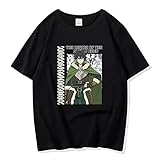 acsefire Anime The Rising of The Shield Hero T-Shirt Naofumi Raphtaria Manga Print T-Shirt Sommermode Rundhalsausschnitt Kurzarm