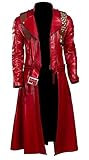 EU Fashions DMC Devil May Cry 5 Dante Cosplay Kostüm Roter Mantel, Kunstleder, XL