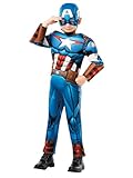 Rubie's 640833M Captain America Kostüm, boys, blau, M Halloween