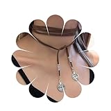 Aneneiszeit Jahrgang Lang Vagan Wildleder Halskette Braun Boho Leder Wrap Halsband Halskette Leder Scheibe Münze Halskette Pullover Kette Schmuck für Frauen und Mädchen(Braun)