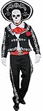 Spooktacular Creations Herren Tag der Toten Kostüm Mariachi Senor Kostüm Set Halloween Dress Up Party, Dia de Los Muertos (Large)