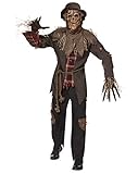 Spirit Halloween Erwachsenenkostüm Spukscheuche | Vogelscheuche Cosplay | Klassisches Halloween-Kostüm, Mehrfarbig, L