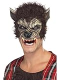 Smiffys Maske Werwolf, Braun, Halbgesicht, Latex