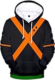 Unisex Anime Cosplay Kostüm Million Ochaco Uraraka Bakugou Katsuki Asui Tsuyu All Might Hoodie Pullover Gr. S, Version 3