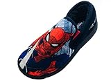 Marvel Spider-Man-Hausschuhe für Jungen, Marineblau, Größe 11 UK, 29 EU