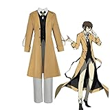 Zhongkaihua Anime Bungo Stray Dogs Dazai Osamu Cosplay Kostüm Bungo Stray Dogs Cosplay Chuuya Nakahara Hat Uniform Outfits für Herren