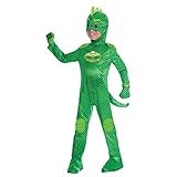 Fancy Me Jungen Mädchen Offiziell Pyjama Masken Grün Gekko Tv 4 Stück Kostüm Kleid Outfit 3-8 Jahre - Grün, 7-8 Years