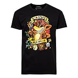 Crash Bandicoot T-Shirt 'Biker' Black Size XXL