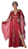 Rotes römisches Göttin-Kostüm für Damen, Mehrfarbig, XS