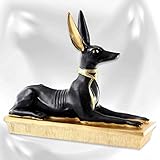 mtb more energy Deko Figur ''God of Death'' - liegende Anubis-Statue - Länge 20 cm - Dekoration Ägypten Gottheit Schakal