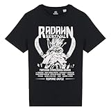 Boostit Elden Radahn T-Shirt für Männer und Frauen, 100% Bio-Baumwolle, Soulslike-Videospiele, Kurze Ärmel, Druck 30 x 40 cm, umweltfreundliche Geschenkbox (L, Schwarz)