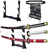 57 SPECIAL REPLICAS Roronoa Zoro Katana-Schwert aus Holz, 105 cm, Katanas, Japanisches Anime-Cosplay-Schwert – Kitetsu/Shisui/Wado Ichimonji – 3-teiliges Set JT10000