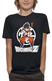 Dragon Ball Z Sangoku DBZ T-Shirt – Kamehameha – Offiziell Lizenziertes Produkt – Kind – Größe 10 Jahre – Schwarz