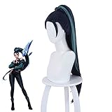 ydound Anime Coser Wig Kda Baddest Kaisa Langer Pferdeschwanz Perücke Cosplay Kostüm Kda Hitzebeständig Synthetisches Haar Spiel Frauen Perücken
