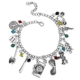 Stranger Things Charm Armband, Charms Karabiner-Verschluss Schmuck Armband für Geburtstag, Valentinstag, Jahrestag