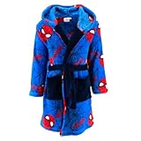 Spiderman Bademantel für Jungen, Weicher Bademantel für Kinder, Bademantel Geschenk für Jungen, Größen 3 bis 8 Jahre (DE/NL/SE/PL, Alter, 3 Jahre, Regular, Blau)