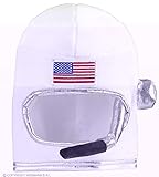 W WIDMANN MILANO Party Fashion 01161 - Astronautenhelm für Kinder, Weiß, NASA, Weltall, Hut, Kostüm, Accessoire, Karneval, Mottoparty