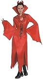 Brandsseller Damen Kostüm Vampirella mit Harreif Karneval Party Halloween Junggesellinnenabschied Frauen Verkleidung