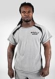 Gorilla Wear Herren Augustine Old School Work Out Top T-Shirt, Grau, L-XL
