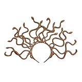 JIAHG Medusa-Kopfschmuck mit Schlangen Medusa Stirnband Kinder Mädchen Griechische Schlange Kopfschmuck Mädchen-Kostüm-Zubehör Schlangenkönigin Karneval Halloween Party Kostüm