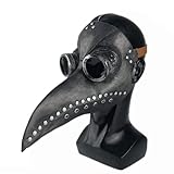 HXIZMY Halloween/Carnival Pest Doktor Maske, Vogel Schnabelmaske, Lange Nase Vogelschnabel Steampunk Masken, Kostüm Requisiten für Masquerade, Cosplay Party Kostüm Requisiten
