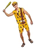 Rubies Herren The Flintstones BAMM Kostüm und Foam Club für Erwachsene, wie abgebildet, Large