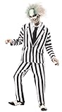 Rubie's Beetlejuice Deluxe Kostüm für Herren, Schwarz/Weiß, XL Halloween