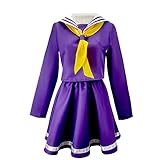 NO GAME NO LIFE Cosplay Kostüm Shiro School JK Uniform Mädchen Matrose Verkleidung Outfit für Halloween Party Anime Ausstellung, Shiro, 42
